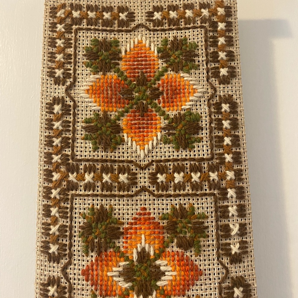 Beautifully embroidered wall accent piece